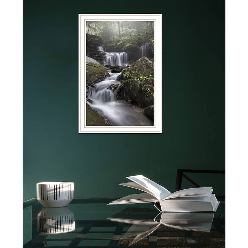 TrendyDecor4U "Rickett's Waterfall" Framed Print Wall Art
