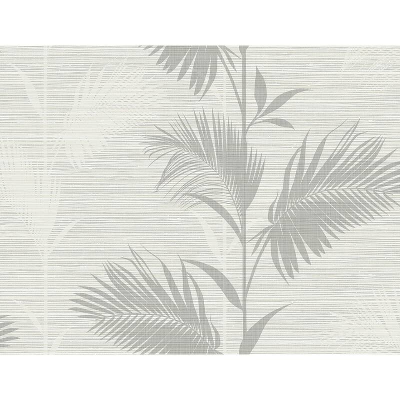 Kenneth James Away On Holiday Grey Palm Wallpaper - 27in x 324in x 0.025in
