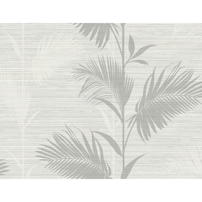 Kenneth James Away On Holiday Grey Palm Wallpaper - 27in x 324in x 0.025in