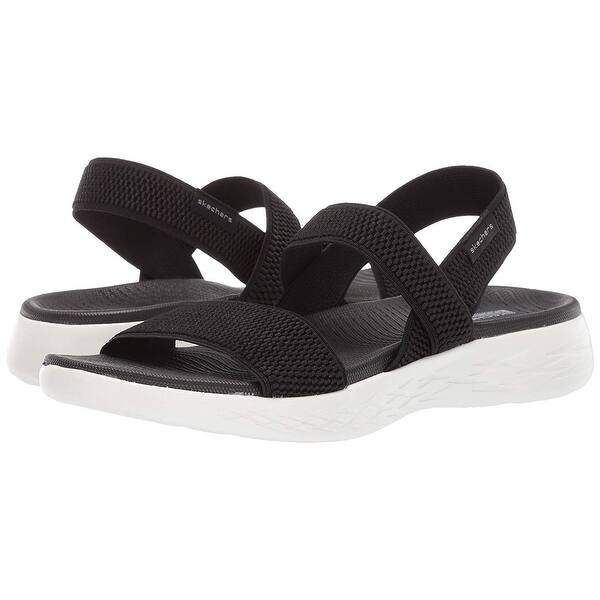 Shop Skechers Womens 15312 Fabric Open Toe Casual Ankle Strap