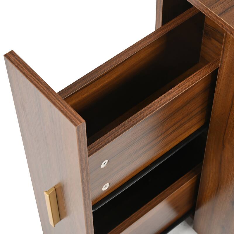 Corner Makeup Vanity Desk With Mirror & LED Lights, Modern Vanity Set With Mirror And Stool, Dressing Table With Large Storage