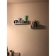Danya B. Laminated Silver Grey Floating 'U' Shelves (Set of 3)