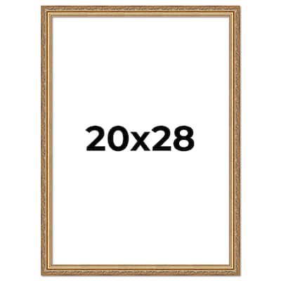 20x28 Frame Red Solid Wood Picture Frame Width 1.75 Inches | Interior Frame Depth 1 13/16 Inches