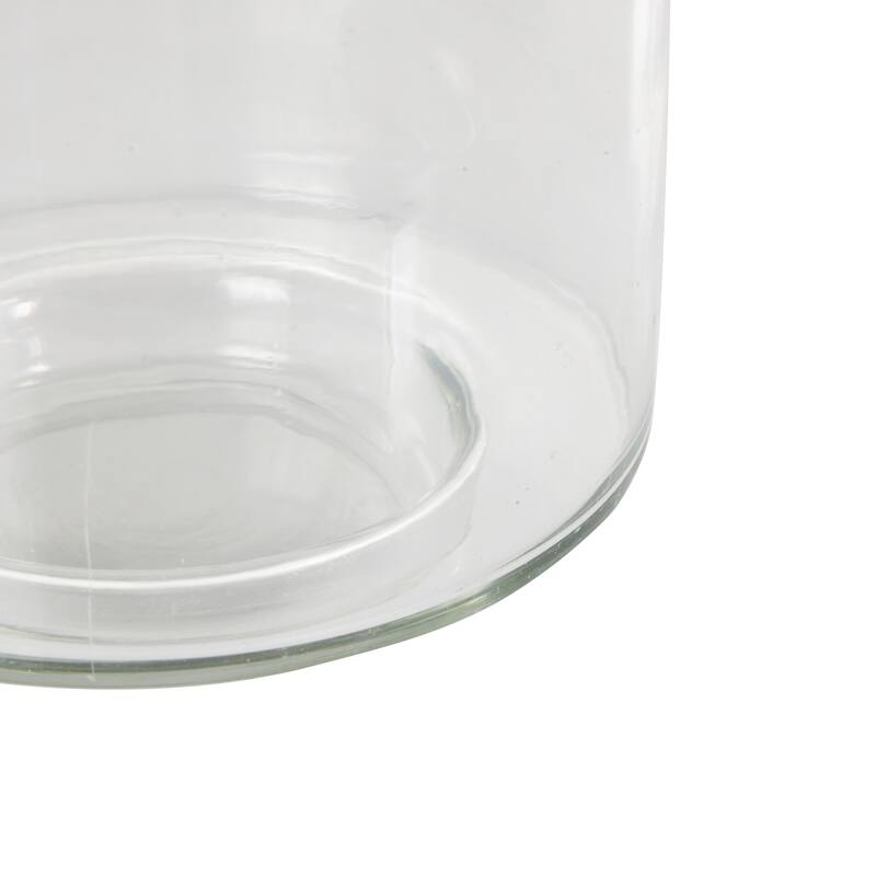 Glass Wide Vase - Clear - Roche River Decor
