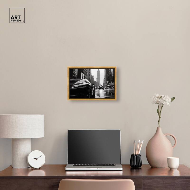 Rainy Day New York Canvas by Art Remedy