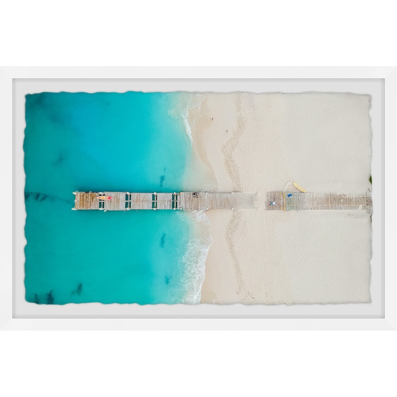 'Sea Dock' Framed Painting Print