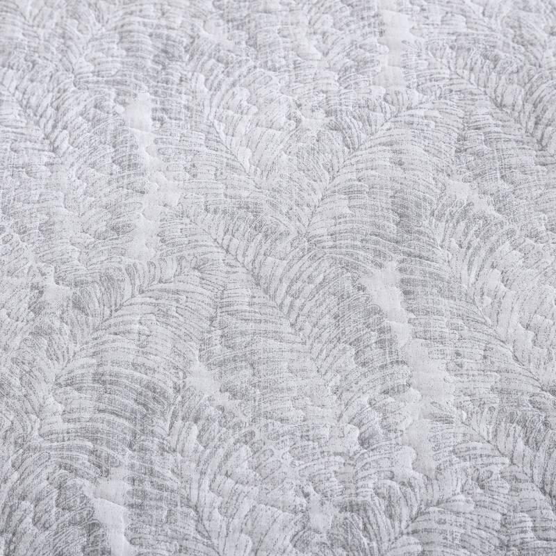 Tommy Bahama Distressed Water Leaves Cotton Reversible Quilt Set