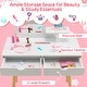 preview thumbnail 7 of 8, Costway Kid Vanity Table Chair Set with Mirror Large Storage Drawers - See Details