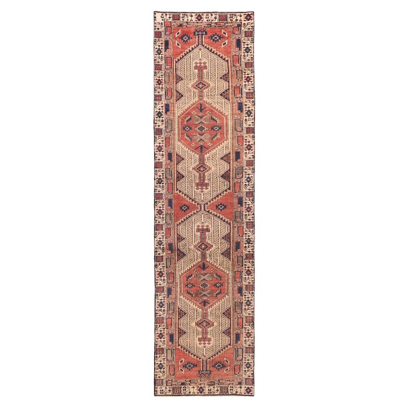 ECARPETGALLERY Hand-knotted Konya Anatolian Red Wool Rug - 2'6 x 10'2
