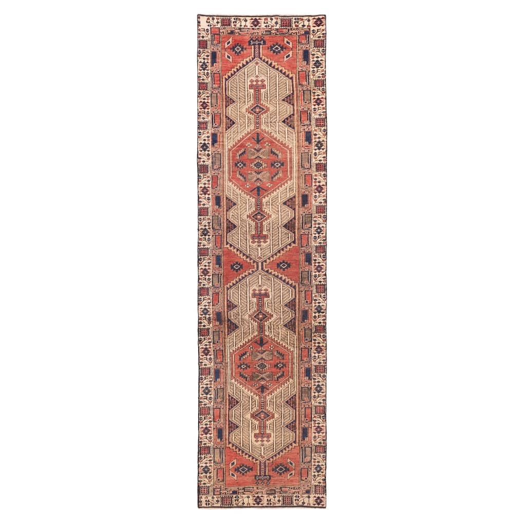 ECARPETGALLERY Hand-knotted Konya Anatolian Red Wool Rug - 2'6 x 10'2
