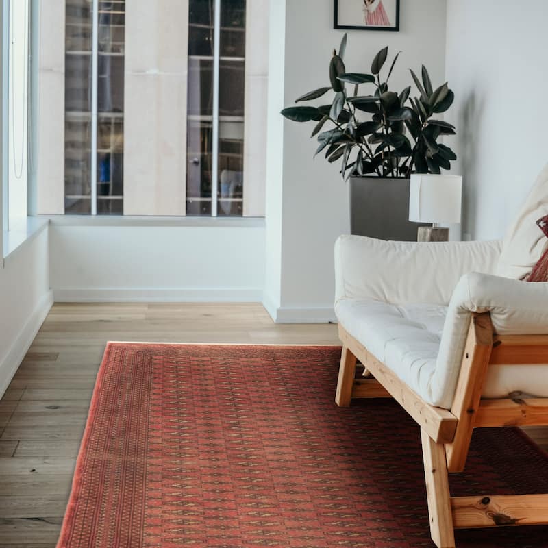 ECARPETGALLERY Hand-knotted Teimani Copper Wool Rug - 4'4 x 6'5