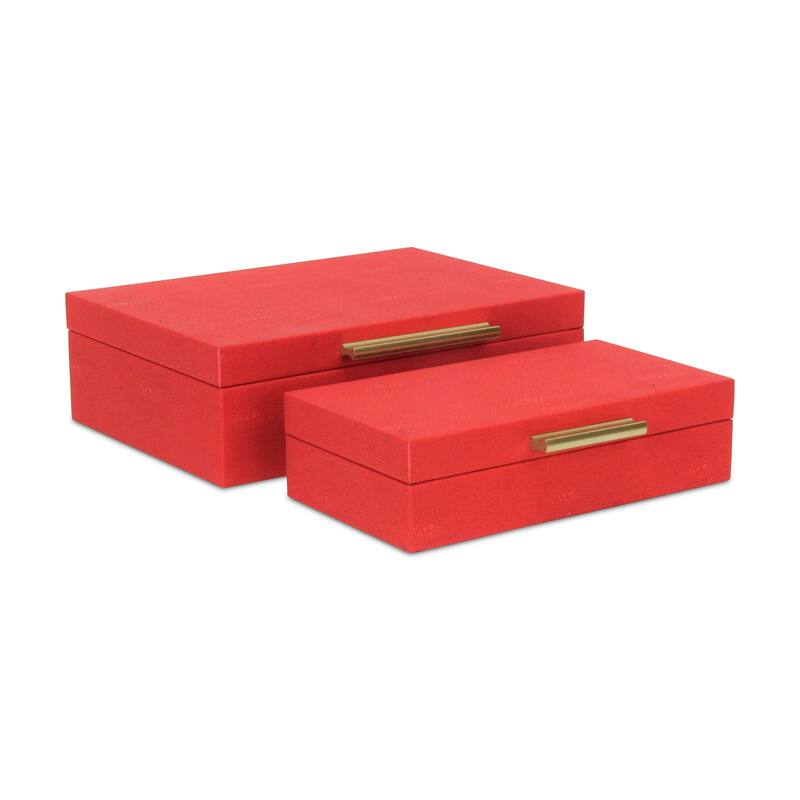 Lusan Black Vinyl Decorative Box Set