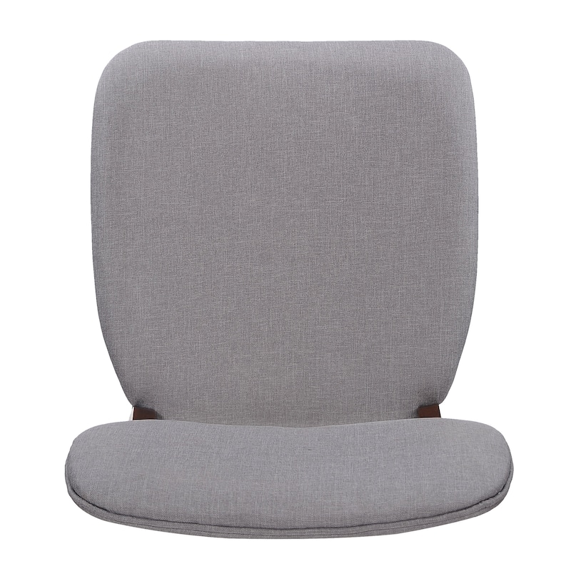 Roomfitters Mid-Century Upholstered Dining Chairs with Rubberwood Frame, Set of 2