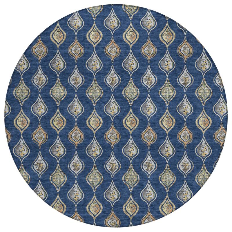 Machine Washable Indoor/ Outdoor Casual Greenwood Chantille Rug