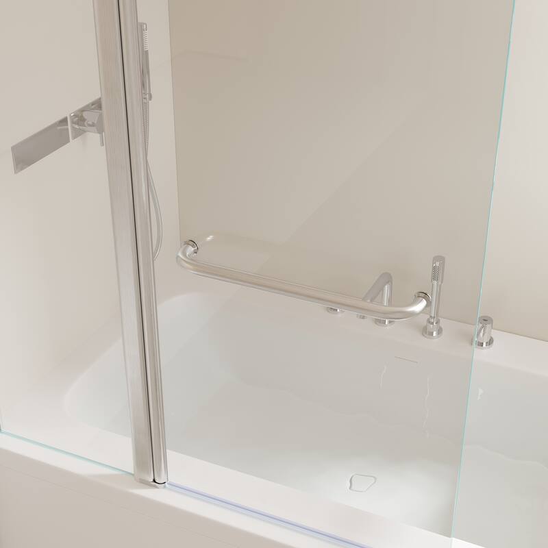 Rise and down rotation shaft door Shower Doors