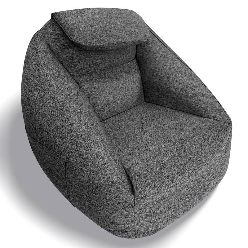 Roomfitters Cloud Ergonomic Inflatable Couch with Electric Pump, Water-Repellent Fabric - Charcoal