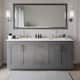 Option Dark Gray / Giotto Quartz Top / Brushed Gold