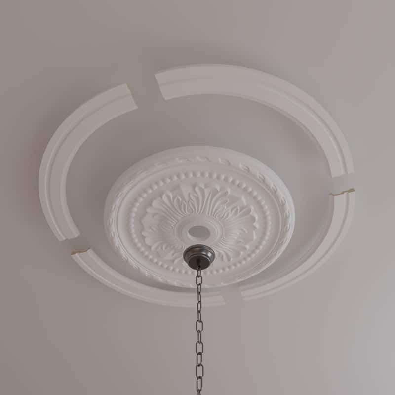 47 1/2"OD x 39 1/4"ID Ceiling Ring with 31 1/2"OD Ceiling Medallion Palmetto Light Accent Kit - 47 1/2"OD x 39 1/4"ID