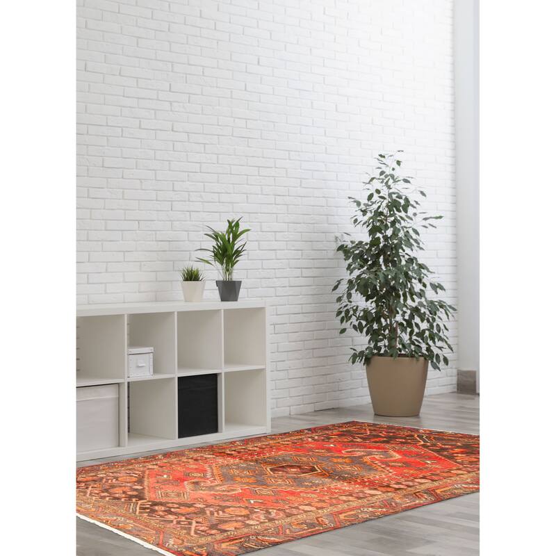 ECARPETGALLERY Hand-knotted Andelz Red Wool Rug - 3'10 x 6'3