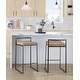 preview thumbnail 2 of 15, Porch & Den Forrest Black Stackable Fully Welded Counter Stool (Set of 3)