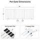 preview thumbnail 37 of 57, Wooden Freestanding Panels Pet Gate