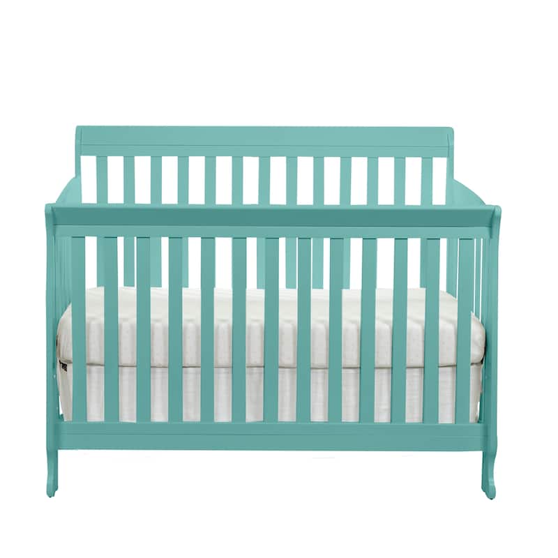 Riley 4-in-1 Convertible Crib Turquoise - Turquoise