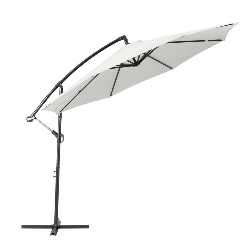 Weller 10-foot Offset Cantilever Hanging Patio Umbrella