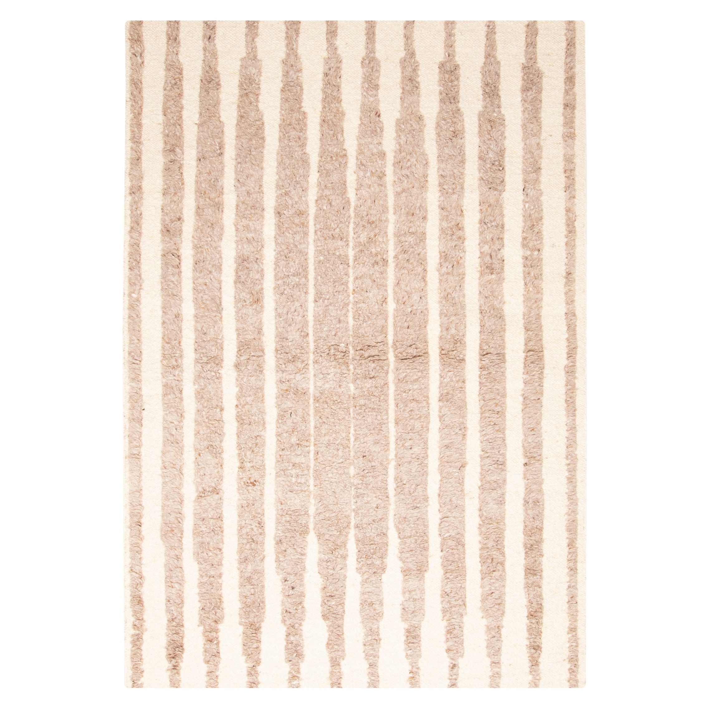 ECARPETGALLERY Braid weave Sienna Tan Wool Rug - 5'3 x 7'9