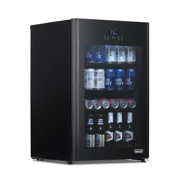 NewAir Froster and Beverage Refrigerator, Freestanding 125 Can Chiller with Party and Turbo Mode, Chills to 23 Degrees, Black. Opens flyout.