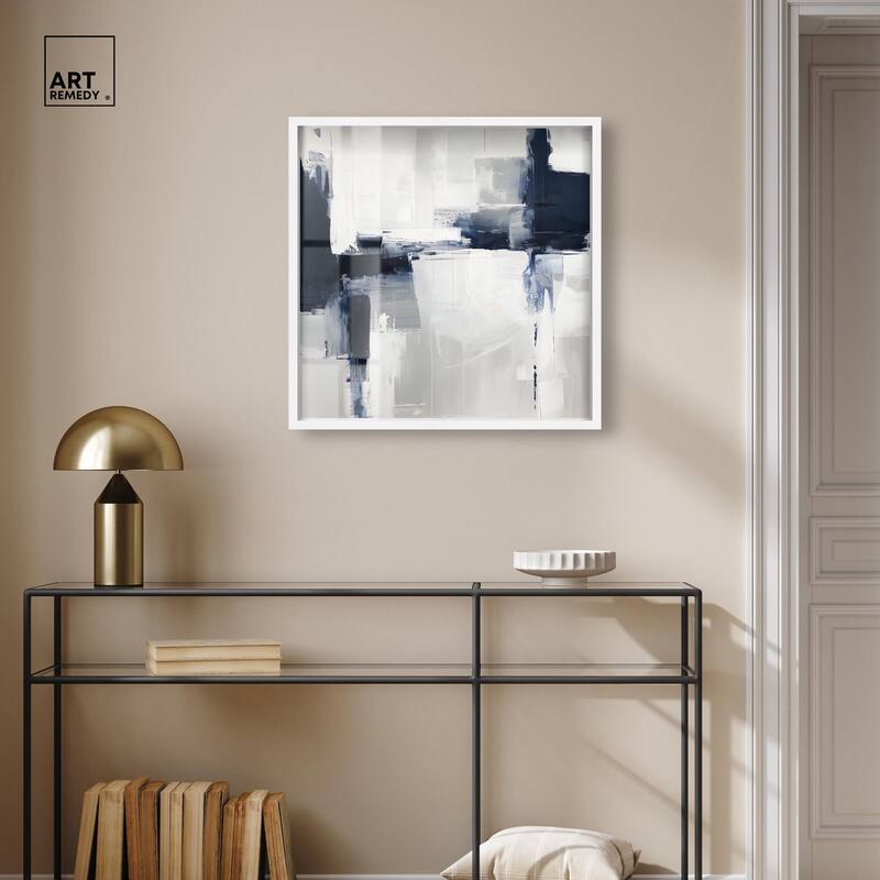 Porcelain Blue on White II Shadowbox by Art Remedy