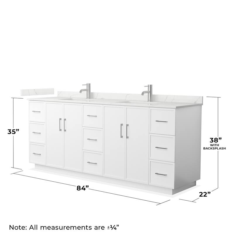Wyndham Collection WCH7474-84D-QTZ-UNSMXX Elan TK 84" Free Standing