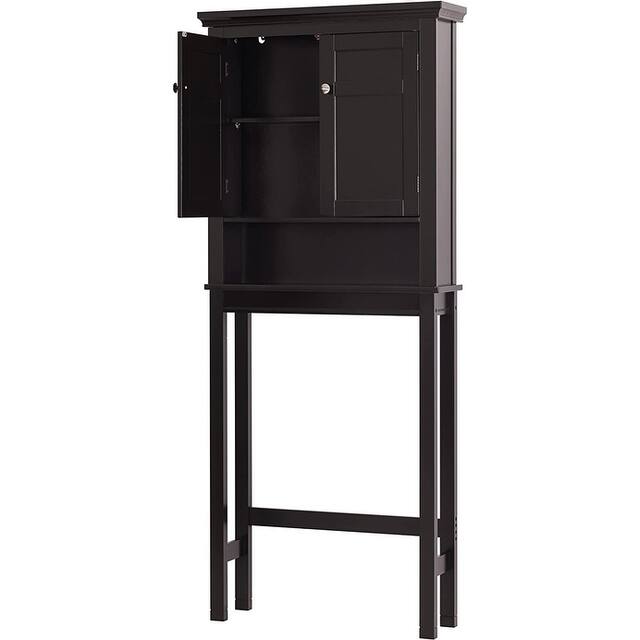 Spirich Home Bathroom Shelf Over-The-Toilet, Bathroom SpaceSaver, Bathroom Bathroom Storage Cabinet Organizer with Drawer