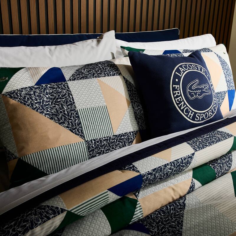 Lacoste Signature Cotton 3-Piece Comforter Set