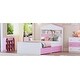 preview thumbnail 18 of 34, Roomfitters Twin Size House-Shaped Wooden Bed with Storage Shelf on the Headboard, Two Built-In Drawers for Ample Storage