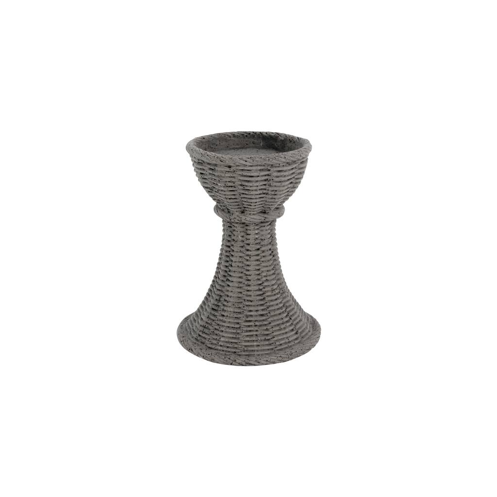 Casa Gray Large Candlestick