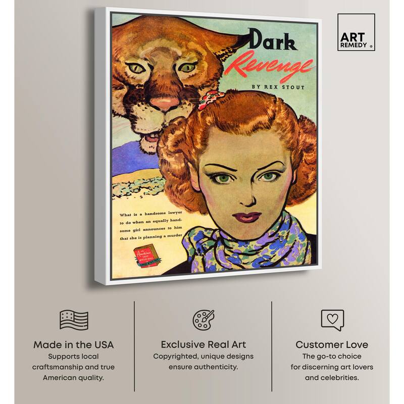 Dark Revenge Book 1939 Canvas by Art Remedy