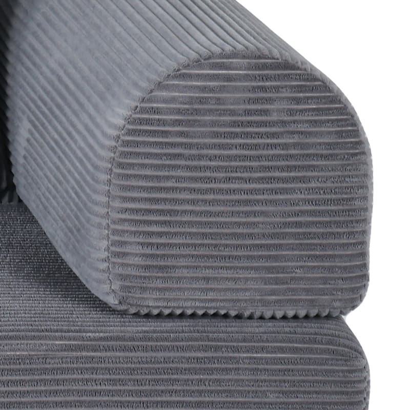 Corduroy Folding Compressed Sofa Couch with Freely Configurable Layout