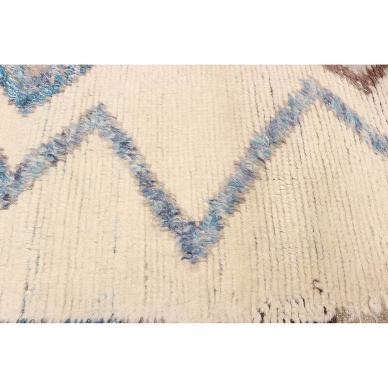 ECARPETGALLERY Hand-knotted Tangier Cream Silk, Wool Rug - 8'1 x 9'10