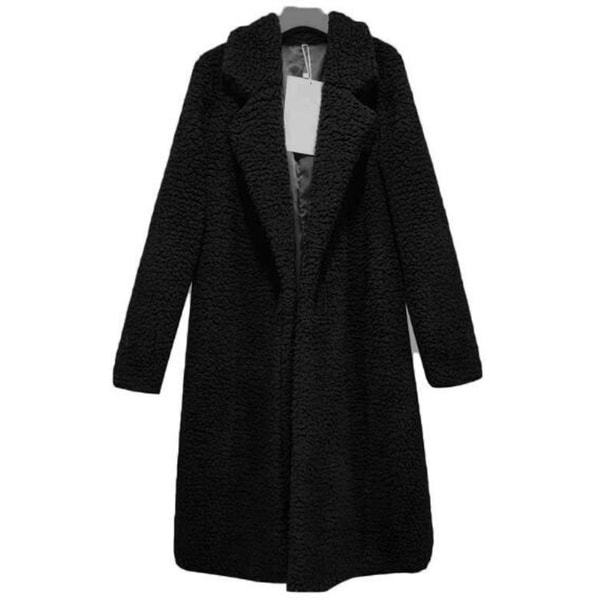 Womens Coat Fleece Fuzzy Winter Open Front Cardigan Sherpa Jacket Outerwear. Opens flyout.