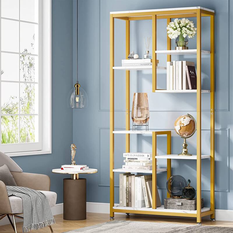 6-Tier Tall Bookshelf Bookcase for Home Office