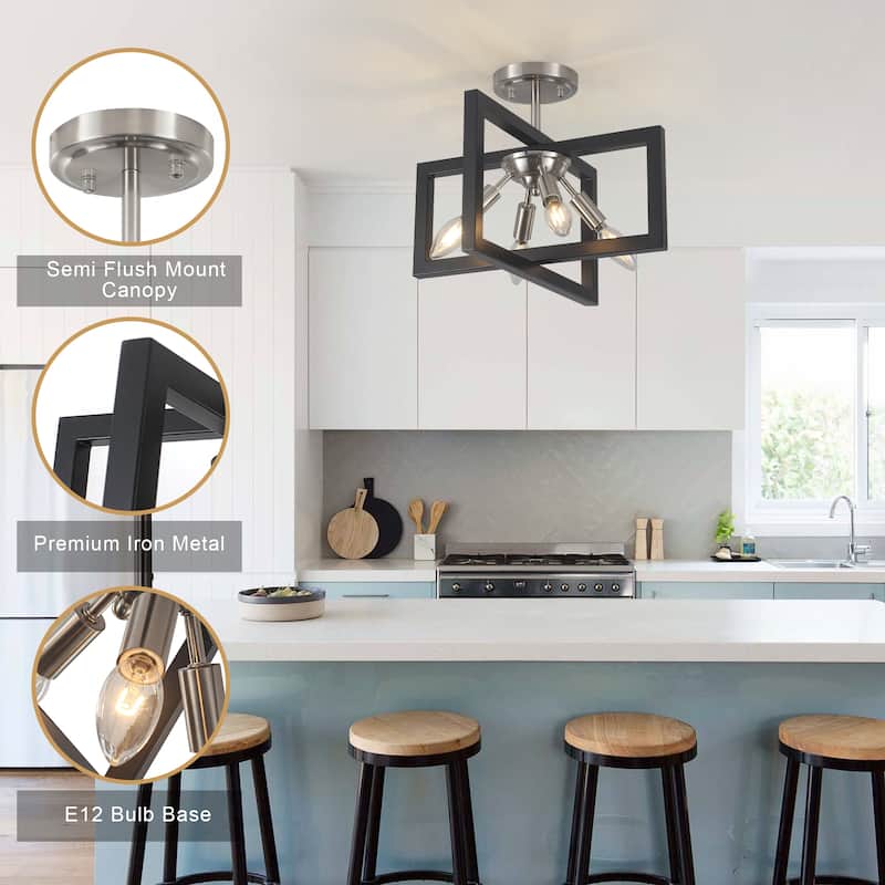 57.09-inch 56-light modern and stylish linear metal chandelier with crystal lampshades