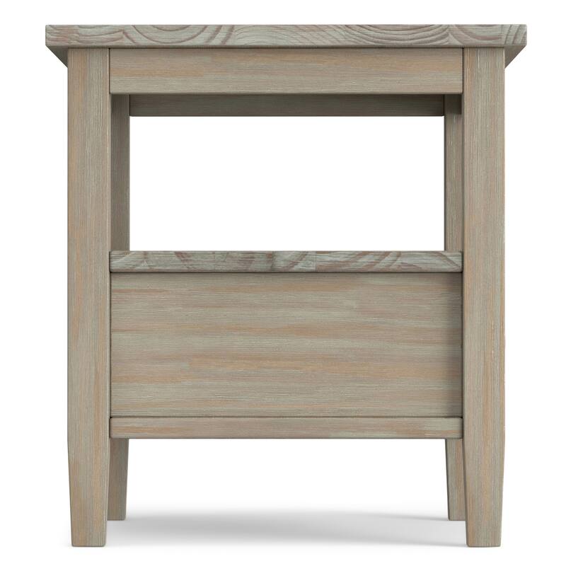 WYNDENHALL Norfolk SOLID WOOD 20 inch Wide Rectangle Transitional End Side Table - 20 inch Wide