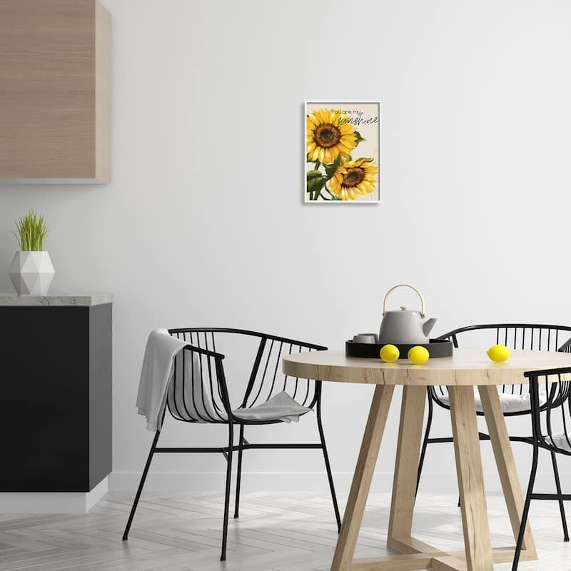Stupell You Are My Sunshine Vivid Sunflower Blossoms Framed Wall Art, Design by Conrad Knutsen