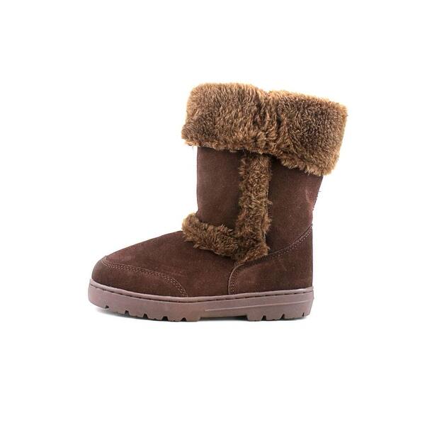 Shop Style Co Witty Women Round Toe Suede Brown Winter Boot