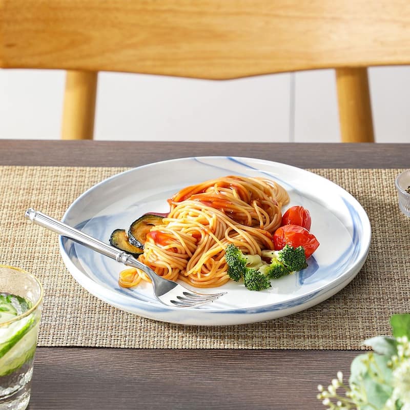 MALACASA LUNA 18-Piece Porcelain Dinnerware Set (Service for 6)