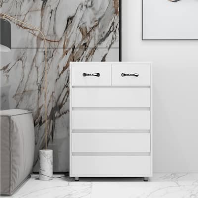 Six Drawer Side Table