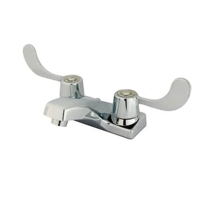 Kingston Brass Vista Centerset Bathroom Faucet with Metal Wrist Blade