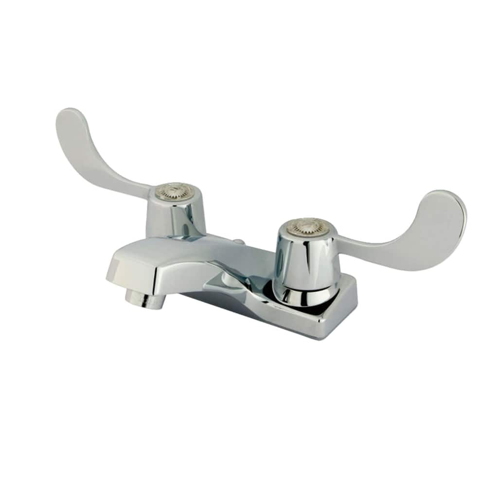 Kingston Brass Vista Centerset Bathroom Faucet with Metal Wrist Blade