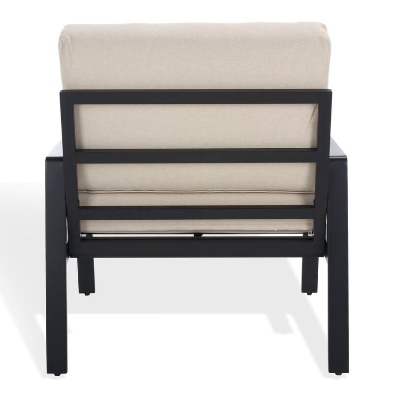 SAFAVIEH Couture Outdoor Patio Furniture Guam Aluminum Chair - 29"W x 29"D x 28"H