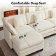 preview thumbnail 16 of 66, MCombo 111.8'' Modular Sectional Sofa Couch with Reversible Ottoman for Living Room, L Shaped Sofa, FSC Certified